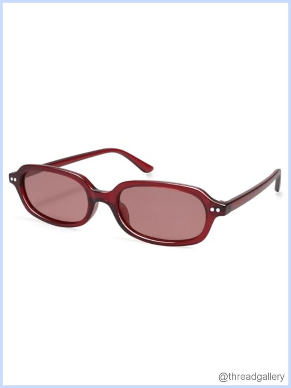 Retro Rectangular Polarized Sunglasses UV400 Protection